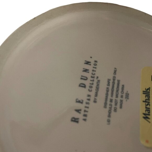 RAE DUNN XOXO 3 Hearts Canister White Artisan Collection Red Handle Lidded 7" - Picture 4 of 4